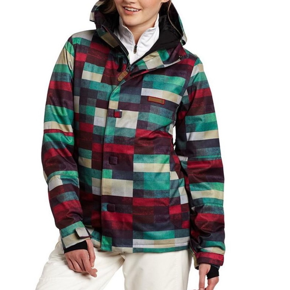 DC Women's Data Snowboard Jacket Multicolor Waterproof
